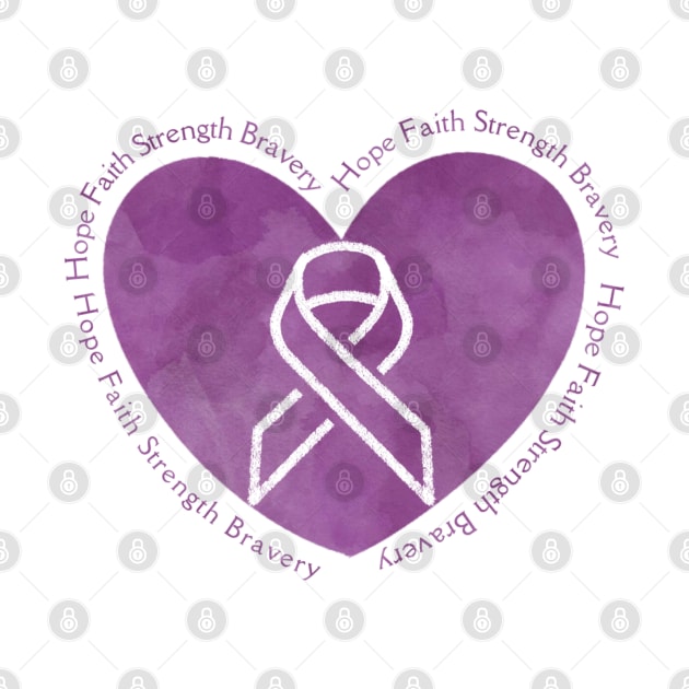 Hope Faith Strength Bravery IBD Awareness Merchandise by CaitlynConnor