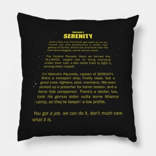 Serenity Opening Crawl Pillow