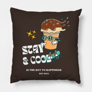 Stay & Cool Illustration Pillow