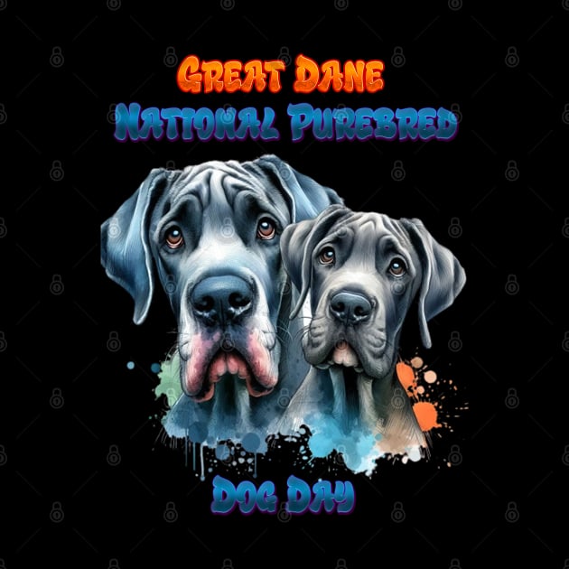 Dynamic Duo: Great Dane National Purebred Dog by coollooks