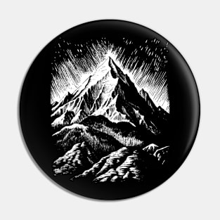 Everest art in linear style Pin