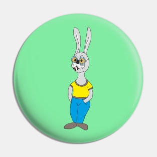 Funny bunny Pin
