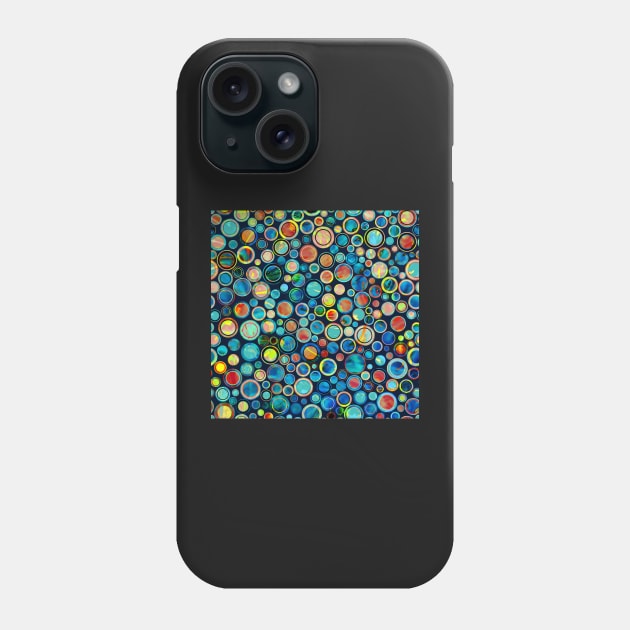 Dots on Painted Background Phone Case by aklara