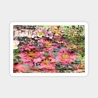 Colorful wooden abstract Magnet