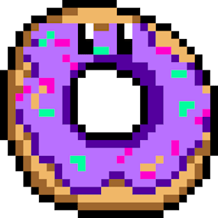 Pixel Donut Magnet