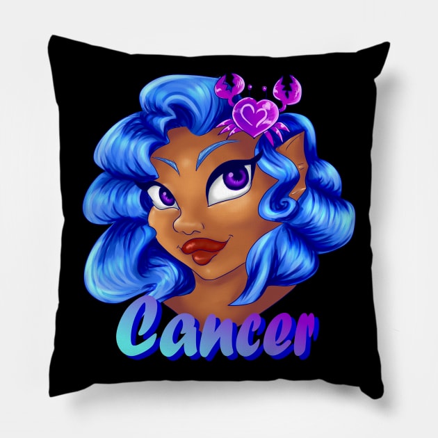 Cancer Pillow by PointNWink Productions