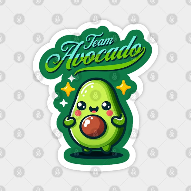 Team Avocado! Magnet by Mad Tea Garden