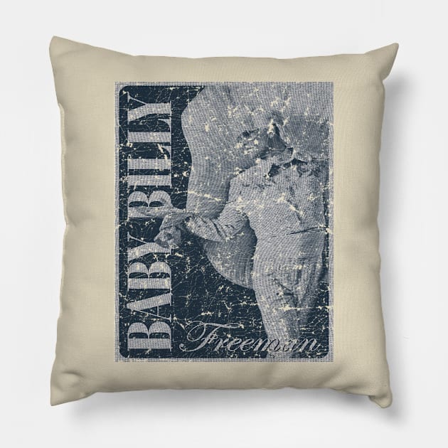 Misbehavin' Baby Billy Freeman - VINTAGE SKETCH DESIGN Pillow by Wild Camper Expedition