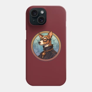 Cool Elegant Dog with Glasses Phone Case