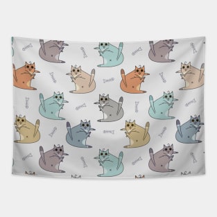 Colorful Funny Cat Butt Pattern Design Tapestry