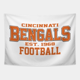 Vintage CCNT Bengals Football Tapestry