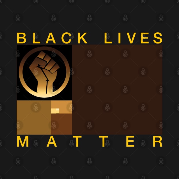 Black Lives Matter - Golden Ratio Flag by OutPsyder