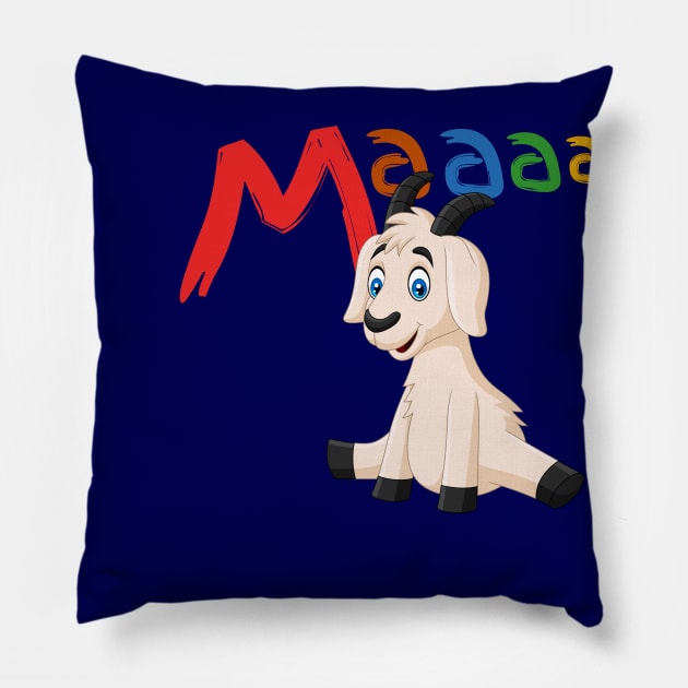 Goat Maa Pillow by Dallen Fox