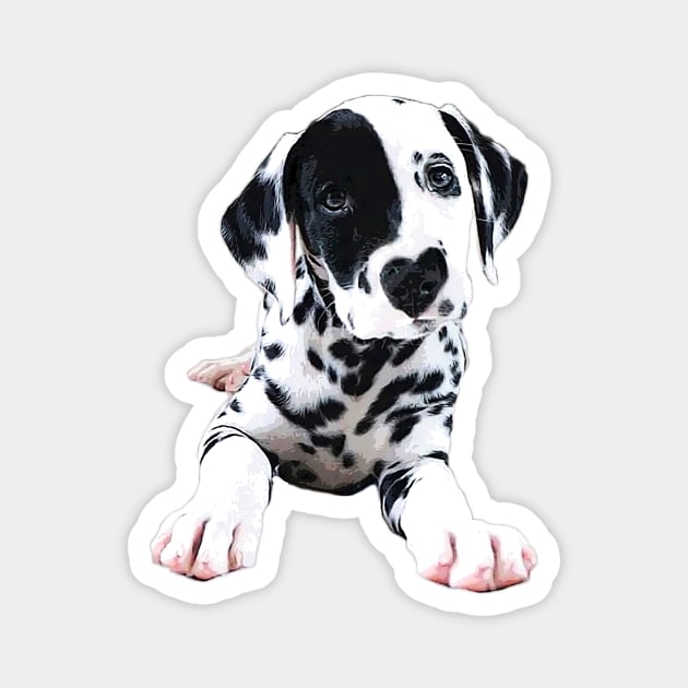 Dalmatian Puppy Dog Magnet by Elarex