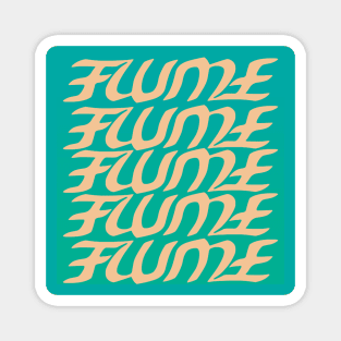 Hi This Is Flume Logo Multi-Coloured 4 Magnet