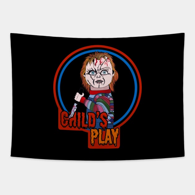 Chucky Doll Child's Play! Tapestry by Brains