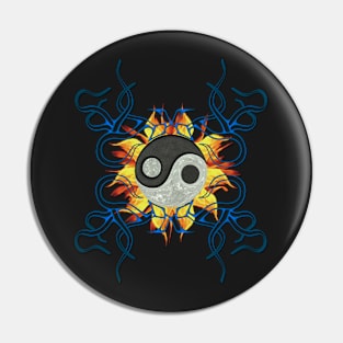 Tribal Yin Yang Pin