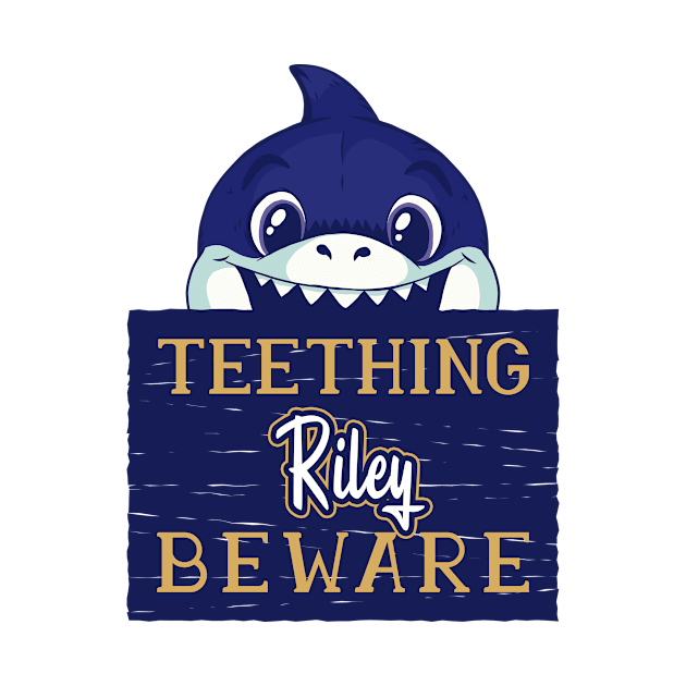 Riley - Funny Kids Shark - Personalized Gift Idea - Bambini by Bambini