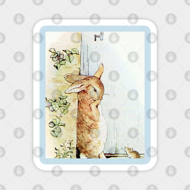 Peter Asks a Mouse the Way to the Gate - Beatrix Potter Magnet by forgottenbeauty