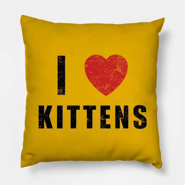 I HEART KITTENS (worn) [Rx-TP] Pillow by Roufxis