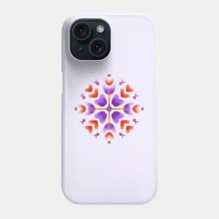 Watercolor Phulkari Design Minimal Art GC-127-06 Phone Case