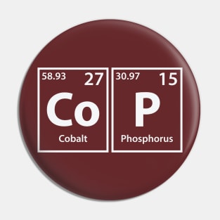 Cop (Co-P) Periodic Elements Spelling Pin