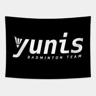 Love All Play: Yunis Badminton Team (monochrome) Tapestry