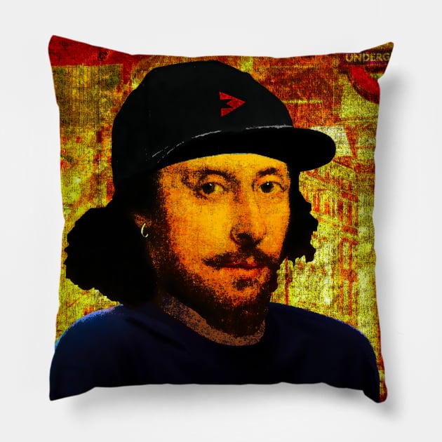William Shakespeare as a Dude Pillow by Exile Kings 