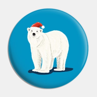 Festive Polar Bear Pin