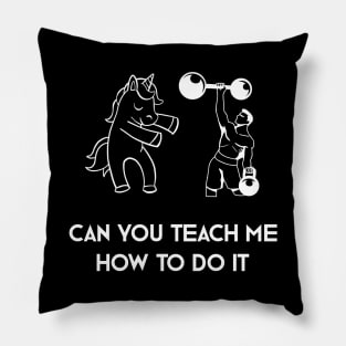 Can You Teach Me How To Do It Pillow