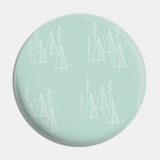 Seamless pattern with white trees Pin