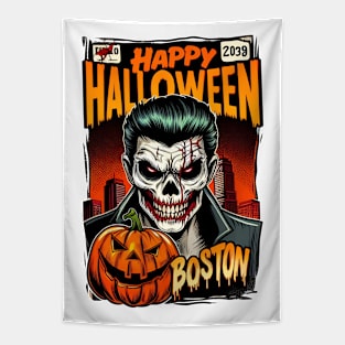 Boston Halloween Tapestry