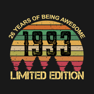 26 Years Of Being Awesome Limited Edition 26th Birthday Gift T-Shirt