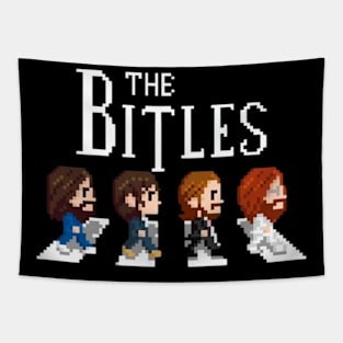 The bitles -> pixel art Tapestry