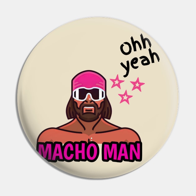 Randy savage t-shirt Pin by Andre design