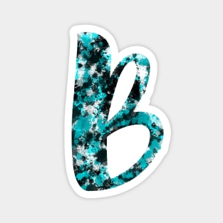 Paint Splash Letter B Magnet