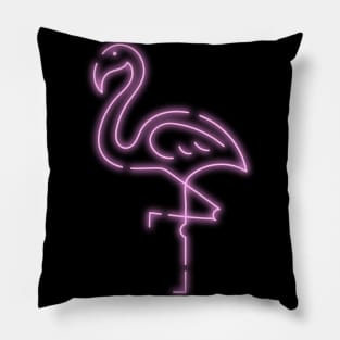 The Pink Flamingo edit Pillow