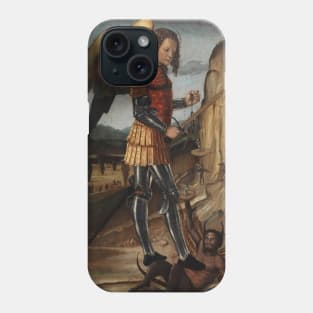 The Archangel Michael Triumphant Over Satan by Riccardo Quartararo Phone Case