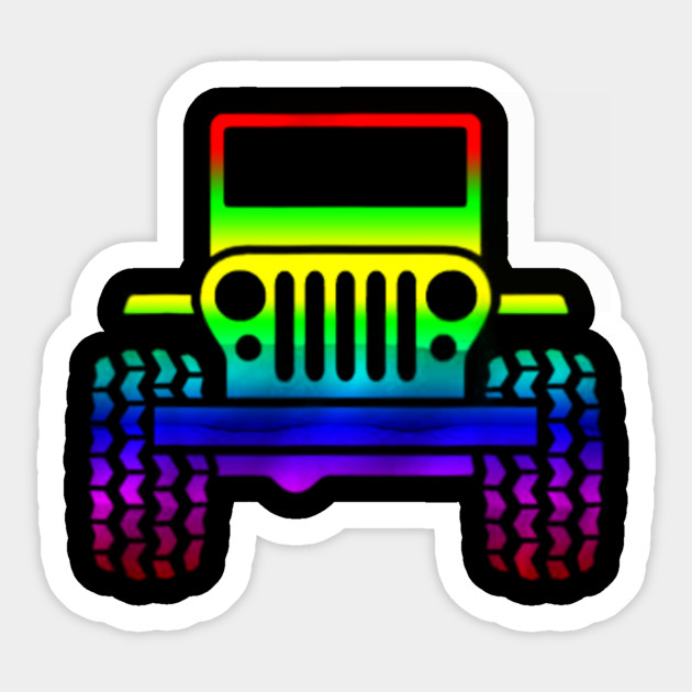 Jeep Car Lgbt Lgbt Day Sticker Teepublic