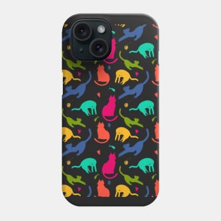 Neon cats Phone Case