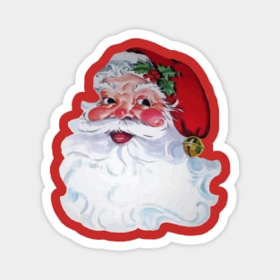 Vintage Santa Claus Jolly Face and Rosy Cheeks Magnet