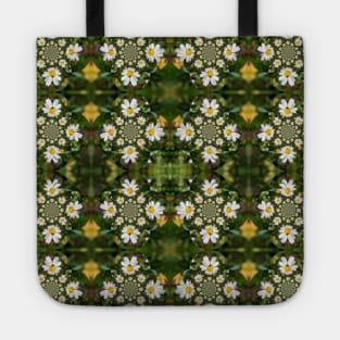 Magic Field Summer Grass - Chamomile Flower with Bug - Polarity #1 Tote