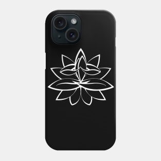 The Lotus in the Lotus (white) Phone Case