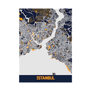 Istanbul - Turkey Bluefresh City Map T-Shirt