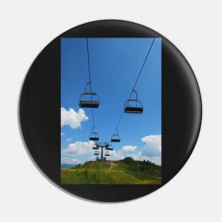 Ski Lift on Monte Zoncolan in Summer Pin