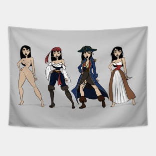 Pirate Girl1 Tapestry