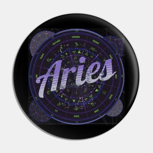 Aries Zodiac Astrology Pin