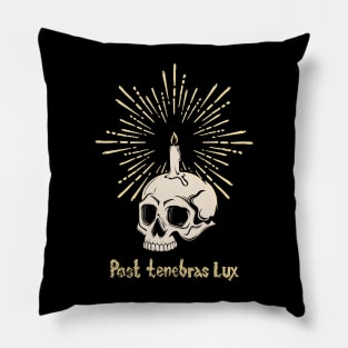 Post tenebras lux Pillow