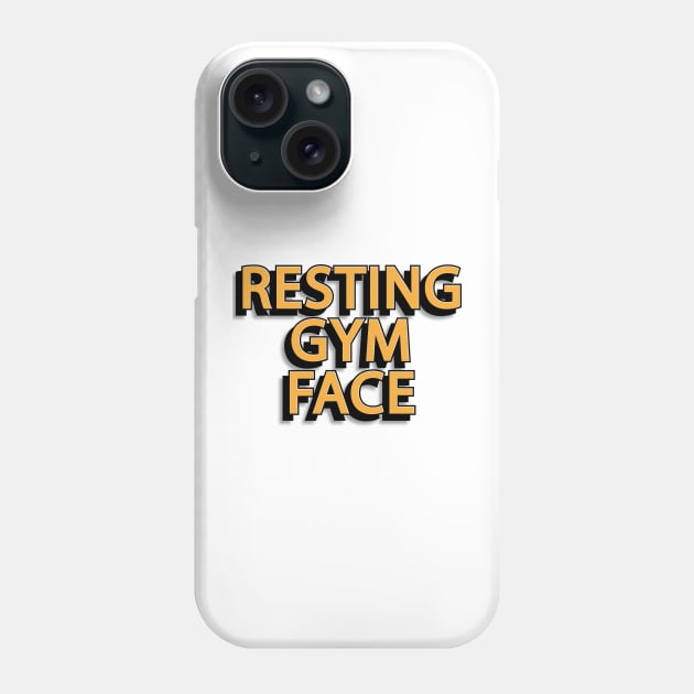 Resting Gym Face Phone Case by djwalesfood