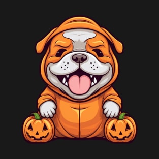 Kawaii Bulldog Halloween T-Shirt